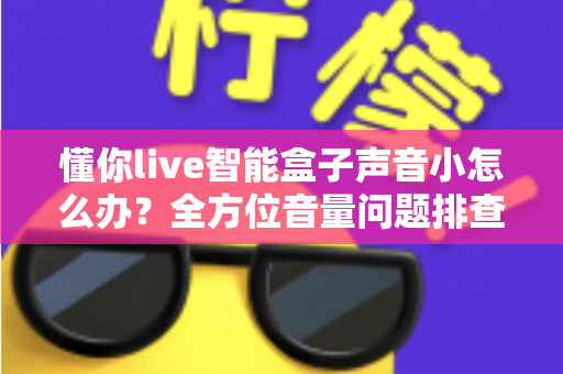 懂你live智能盒子声音小怎么办?全方位音量问题排查与解决指南 懂你live智能盒子声音小怎么办?全方位音量问题排查与解决指南