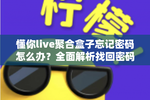 懂你live聚合盒子忘记密码怎么办？全面解析找回密码的有效方法与预防技巧