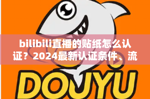 bilibili直播的贴纸怎么认证？2024最新认证条件、流程与避坑指南全解析