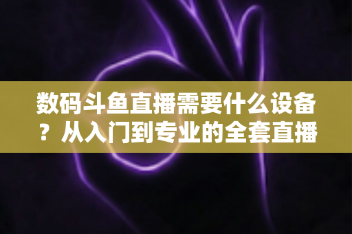 数码斗鱼直播需要什么设备？从入门到专业的全套直播设备清单与配置攻略