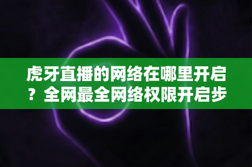 虎牙直播的网络在哪里开启？全网最全网络权限开启步骤与直播网络优化指南