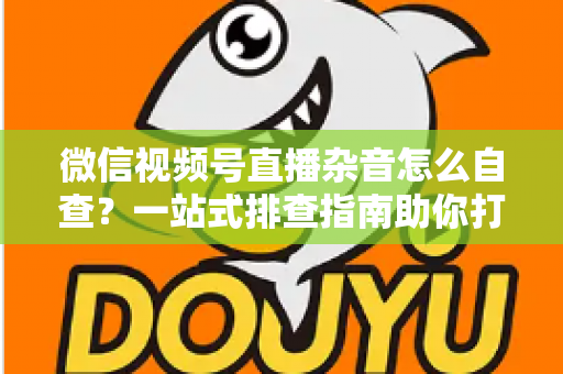 微信视频号直播杂音怎么自查？一站式排查指南助你打造高清纯净直播间