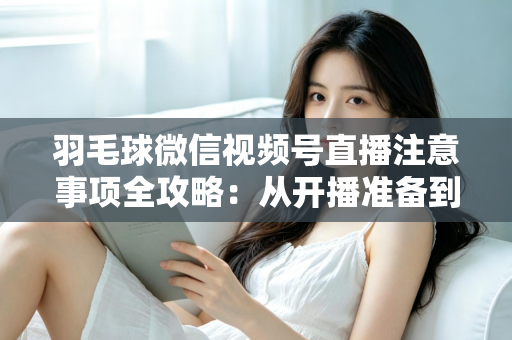 羽毛球微信视频号直播注意事项全攻略：从开播准备到合规运营的实用指南