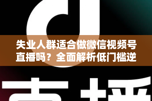 失业人群适合做微信视频号直播吗？全面解析低门槛逆袭之路的真实答案