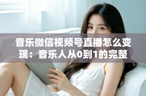 音乐微信视频号直播怎么变现：音乐人从0到1的完整盈利攻略