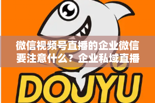 微信视频号直播的企业微信要注意什么？企业私域直播运营全攻略与避坑指南