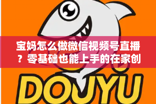 宝妈怎么做微信视频号直播？零基础也能上手的在家创业指南