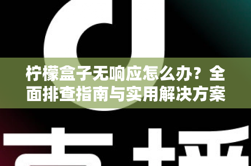 柠檬盒子无响应怎么办？全面排查指南与实用解决方案，助你快速恢复流畅体验